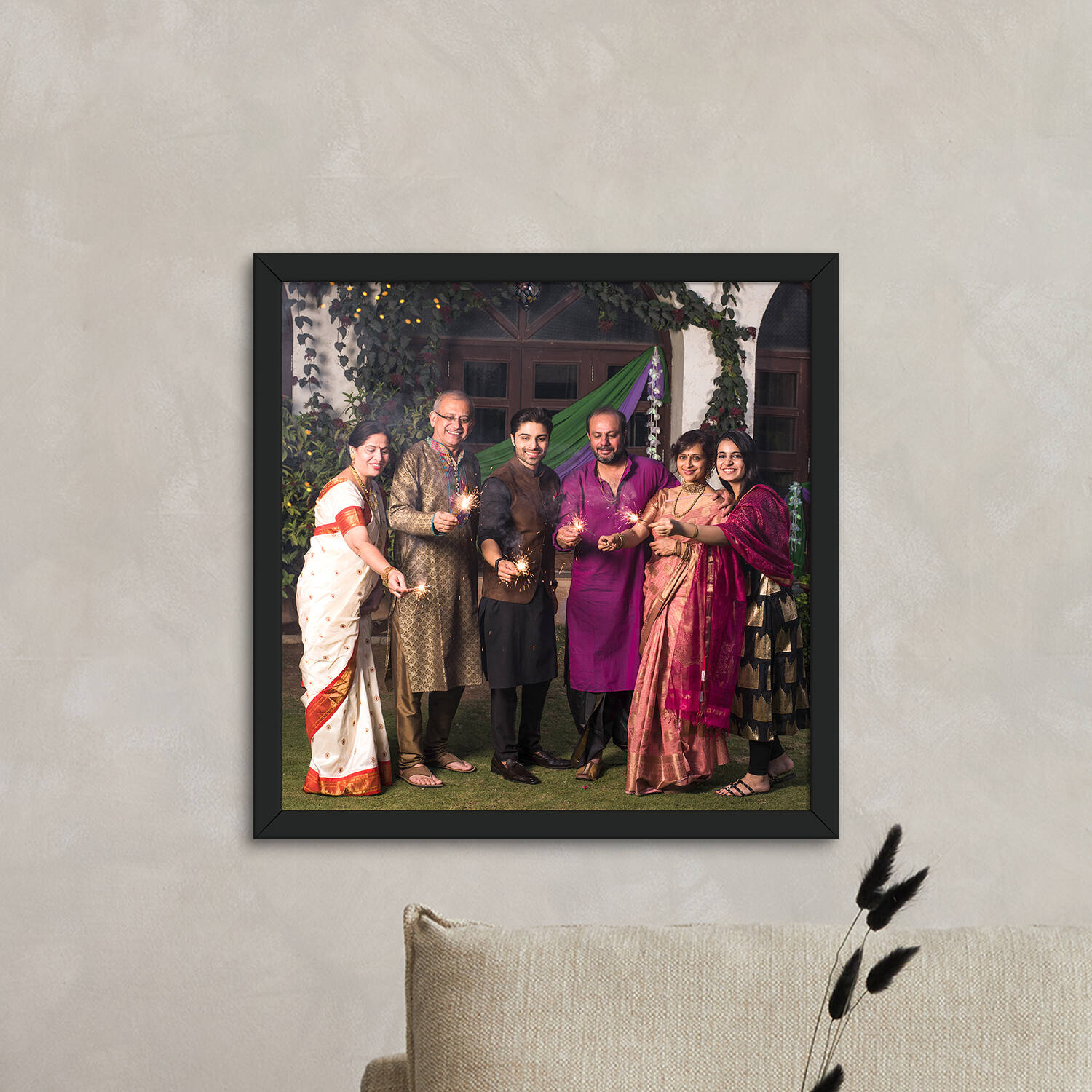 Personalized Happy Vibes Photo Frame |