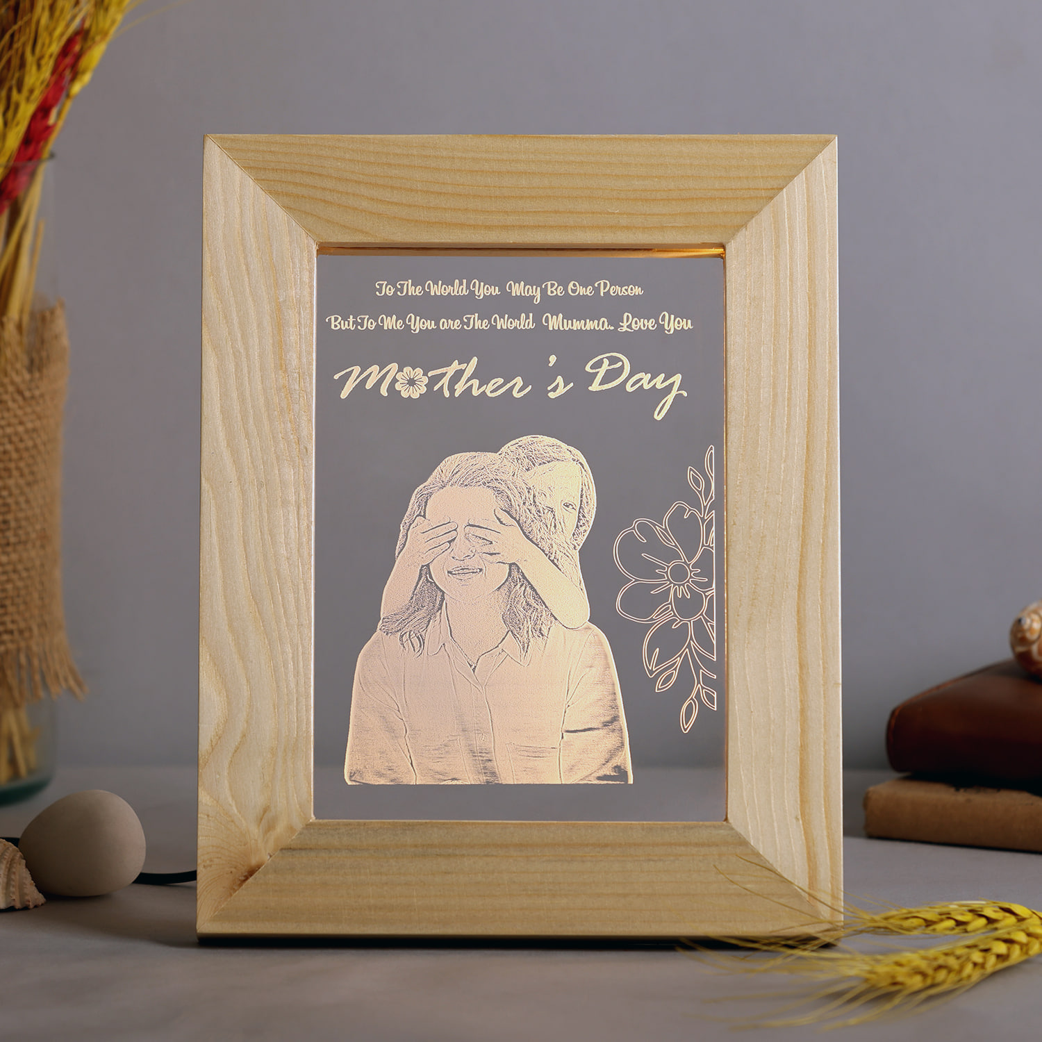 Personalised Led Mothers Day Frame |