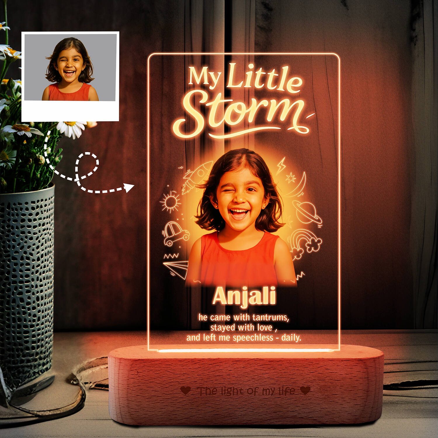 Personalized Adorable Little Girl Frame |