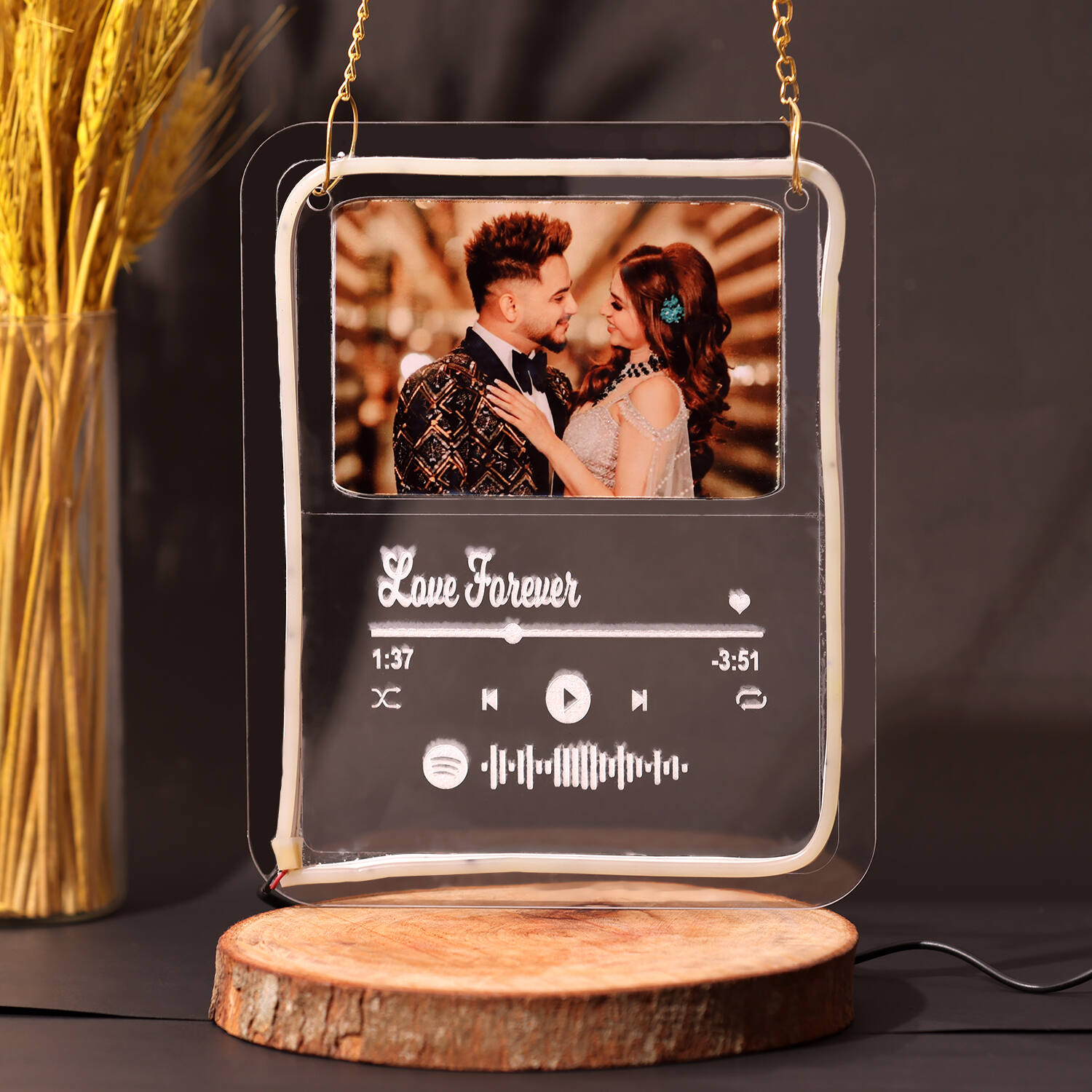 Personalised Spotify Hanging Valentine Frame |