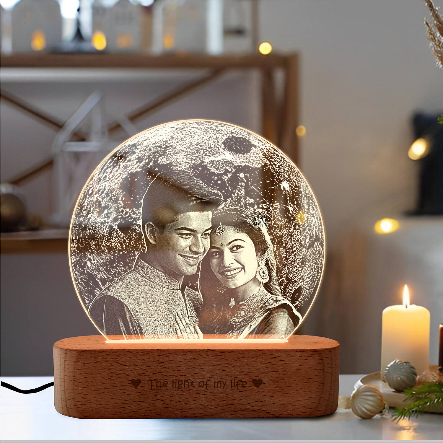 Moon Inspired Personalized Gift Lamp |