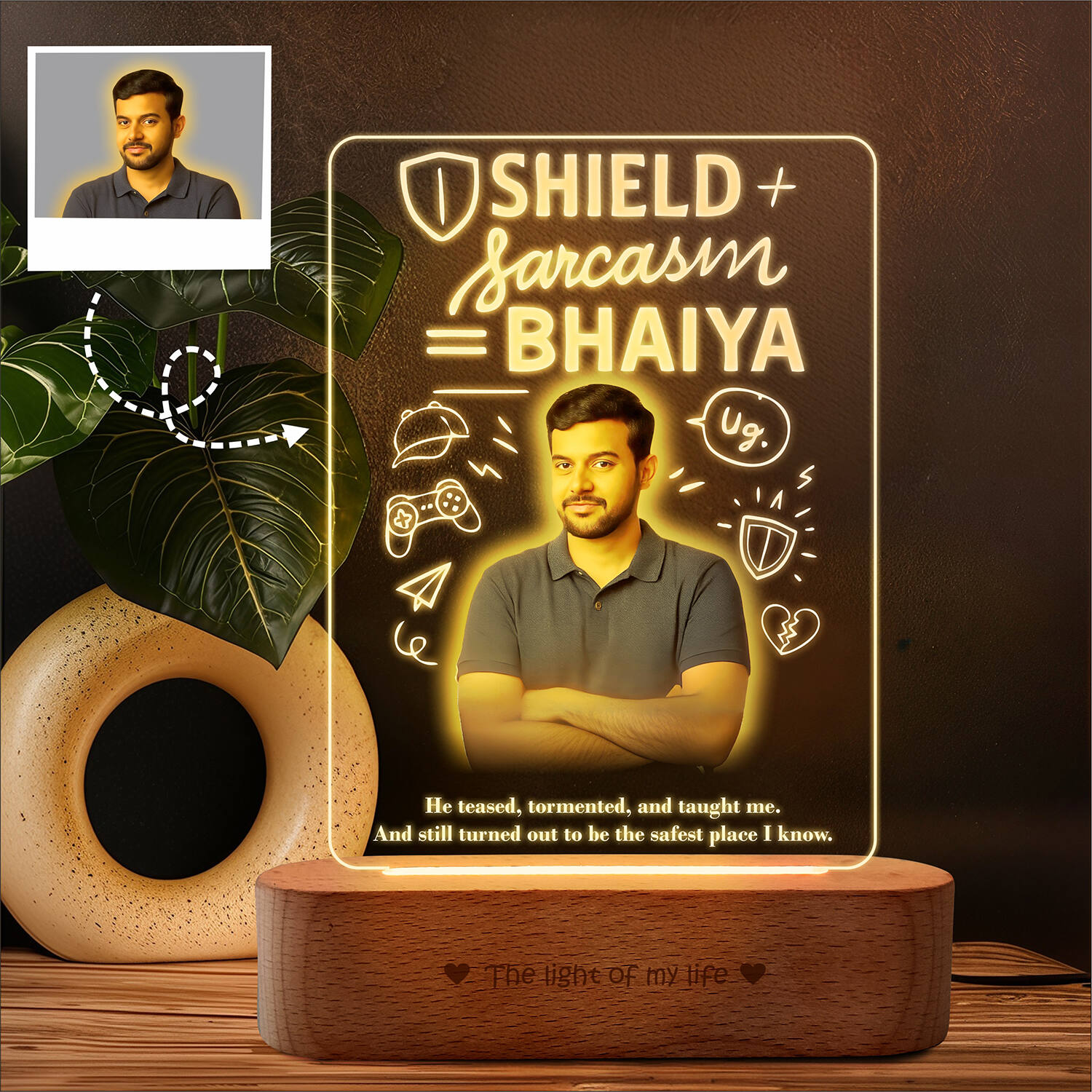 Personalized Iconic Frame for Bhayia |