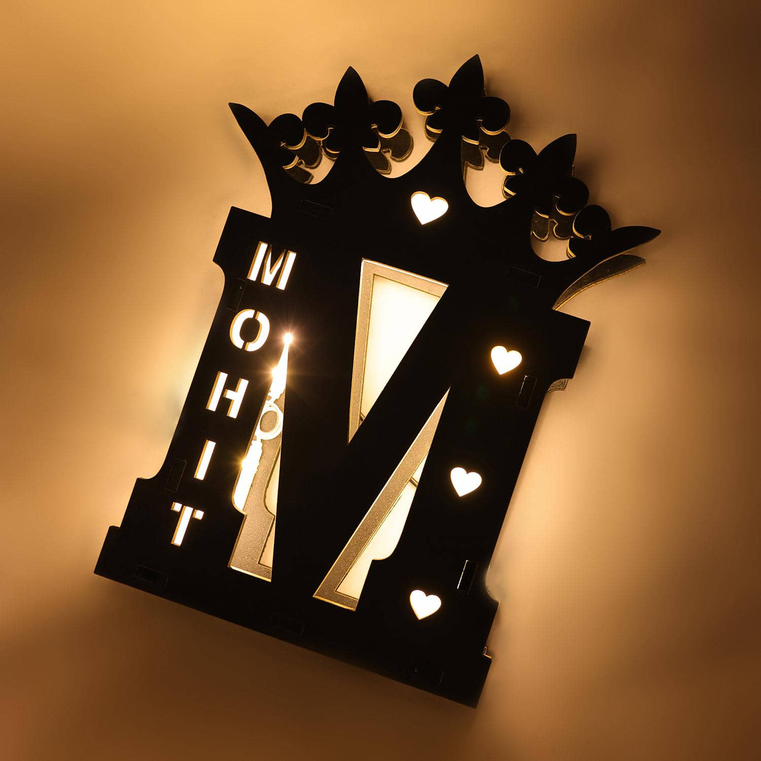 Lighted Lumina Engraved Name Wooden Led Lamp |