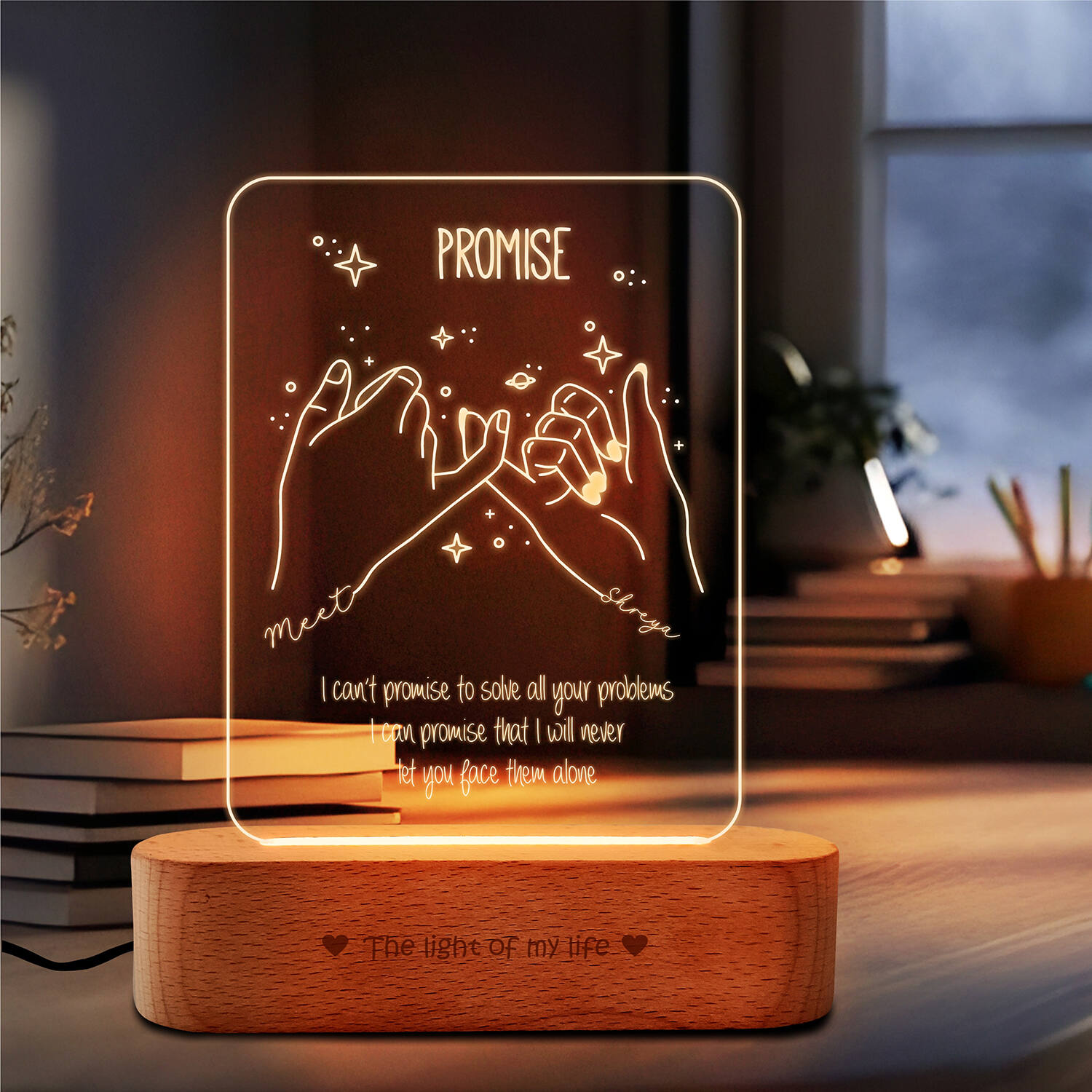 Personalized Promise Glow Lamp |