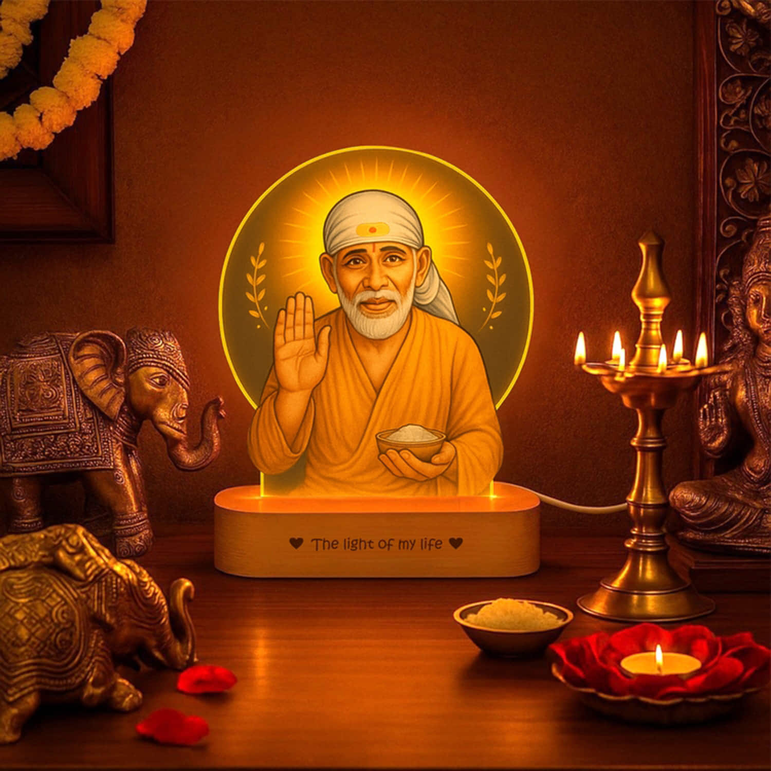 Sai Baba Led Photo Lamp |
