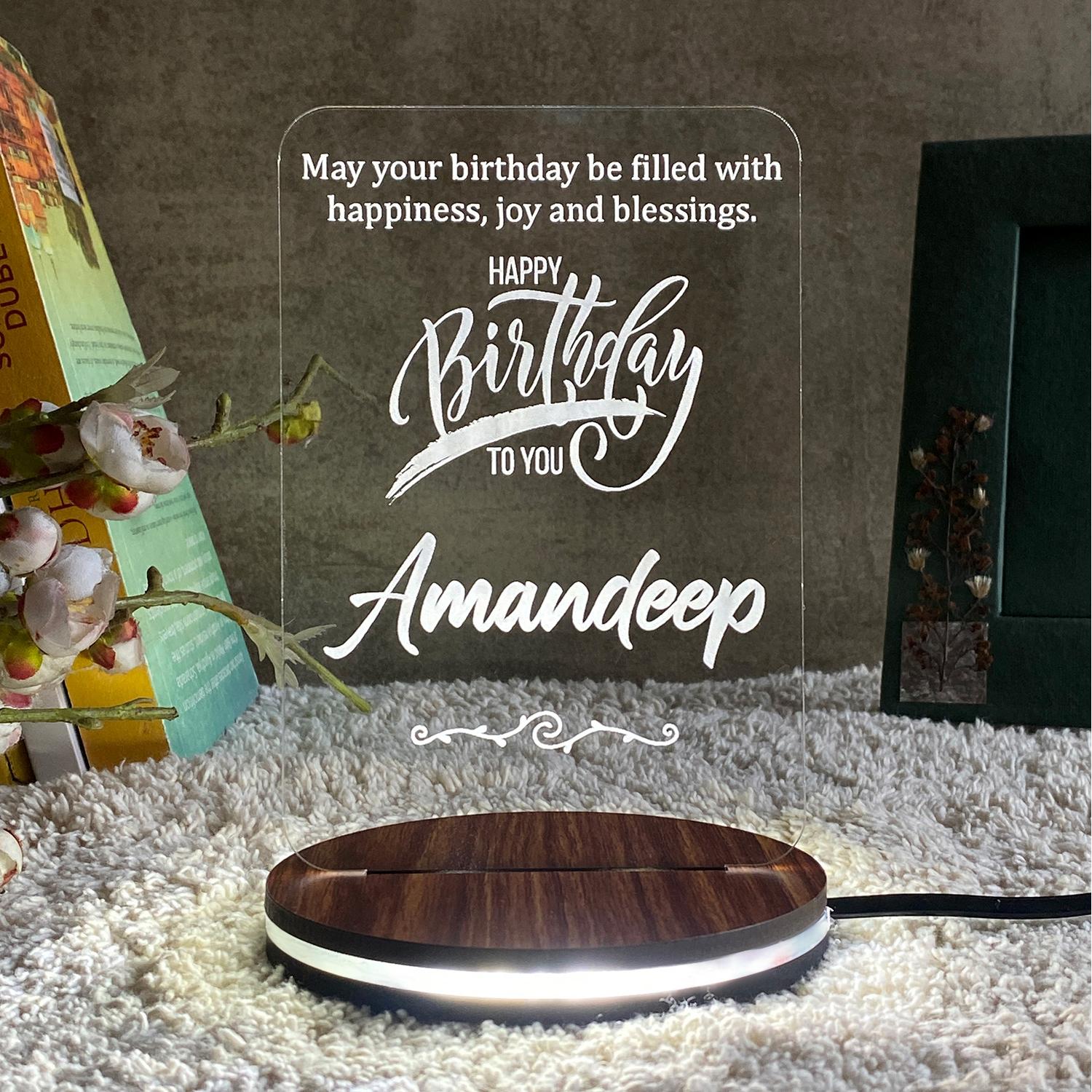 Glow With Warmth LED Lamp For Birthday |