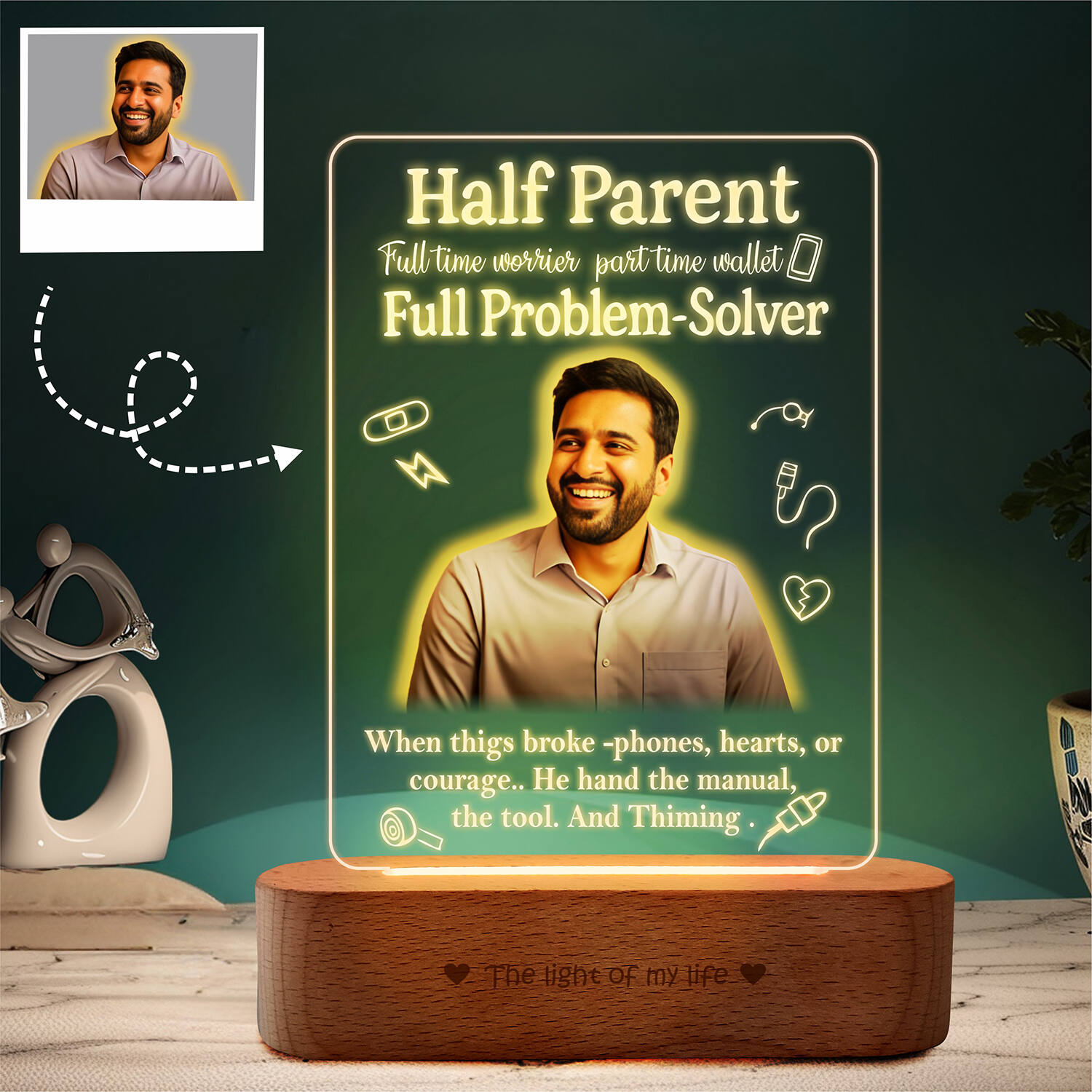 Personalized Big Brother Led Frame |
