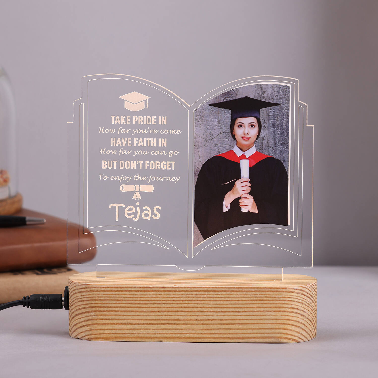 Glowing Led Lamp with Personalised Touch |