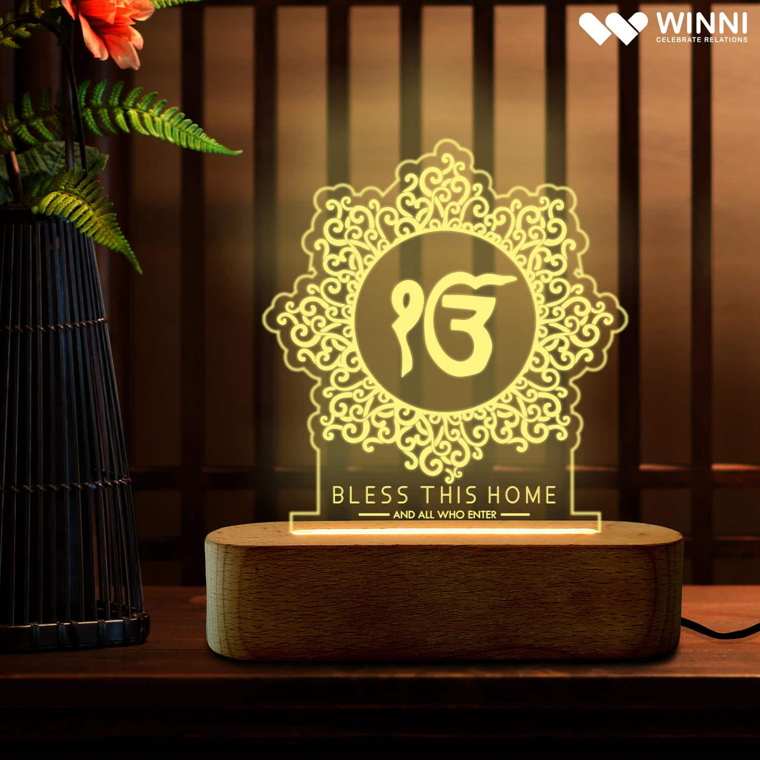 Led Waheguru Lamp |