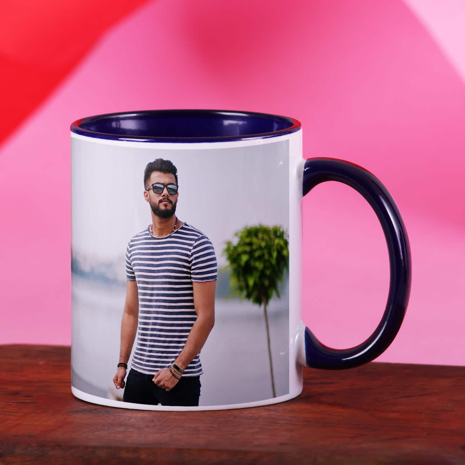Handsome Hunk Personalized Blue Mug |