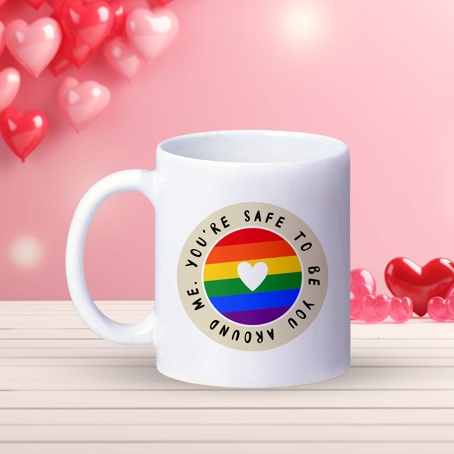 Valentine Spectrum Heart Mug |