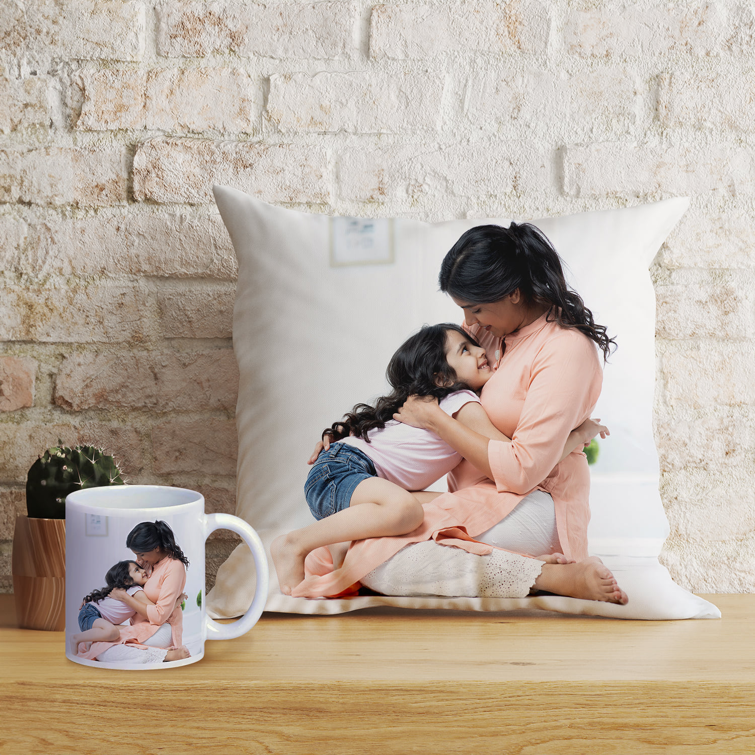 Personalised Relaxing Cushion With Mug |