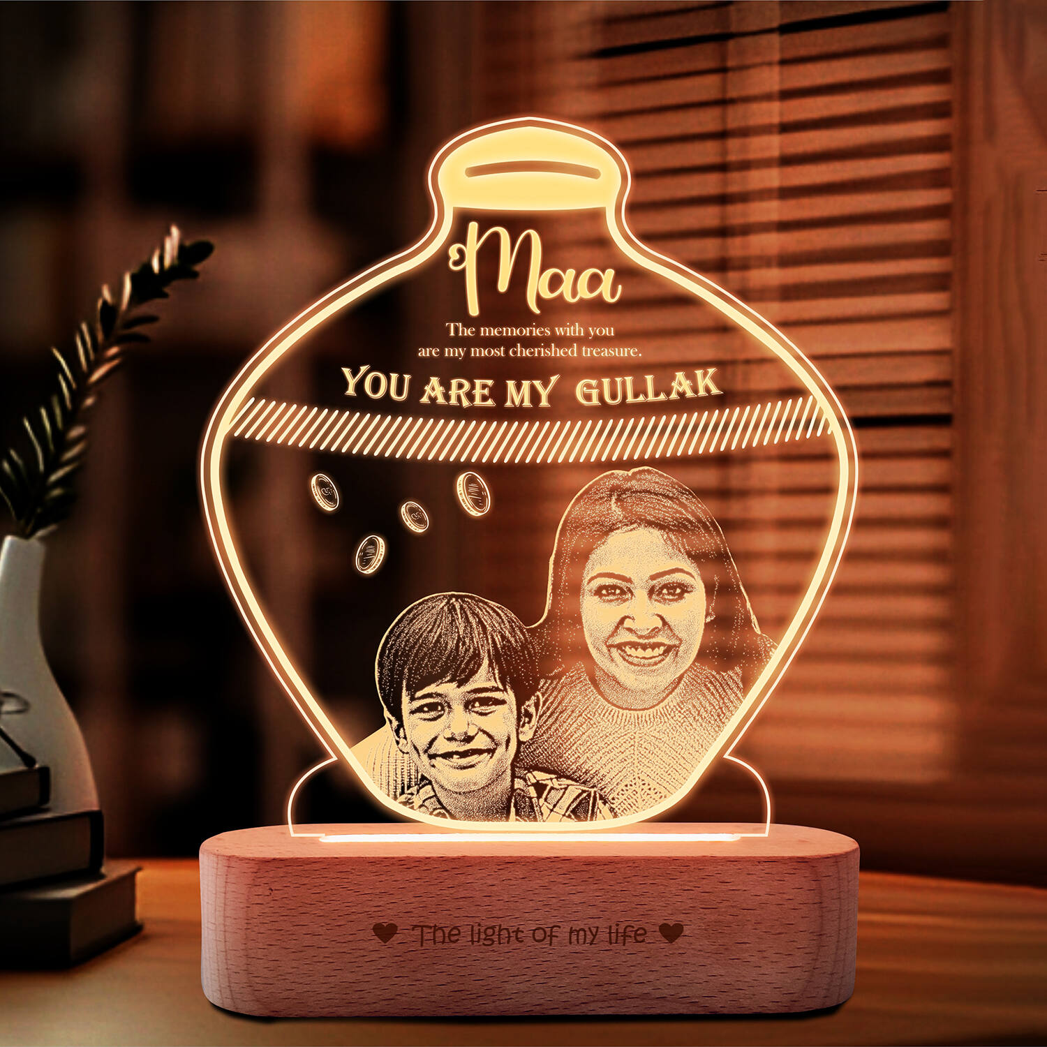 Personalized Nostalgic Gullak Glow Lamp |