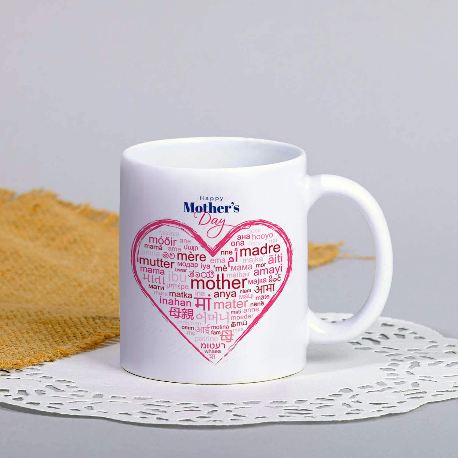 Beautiful White Mothers Day Mug |