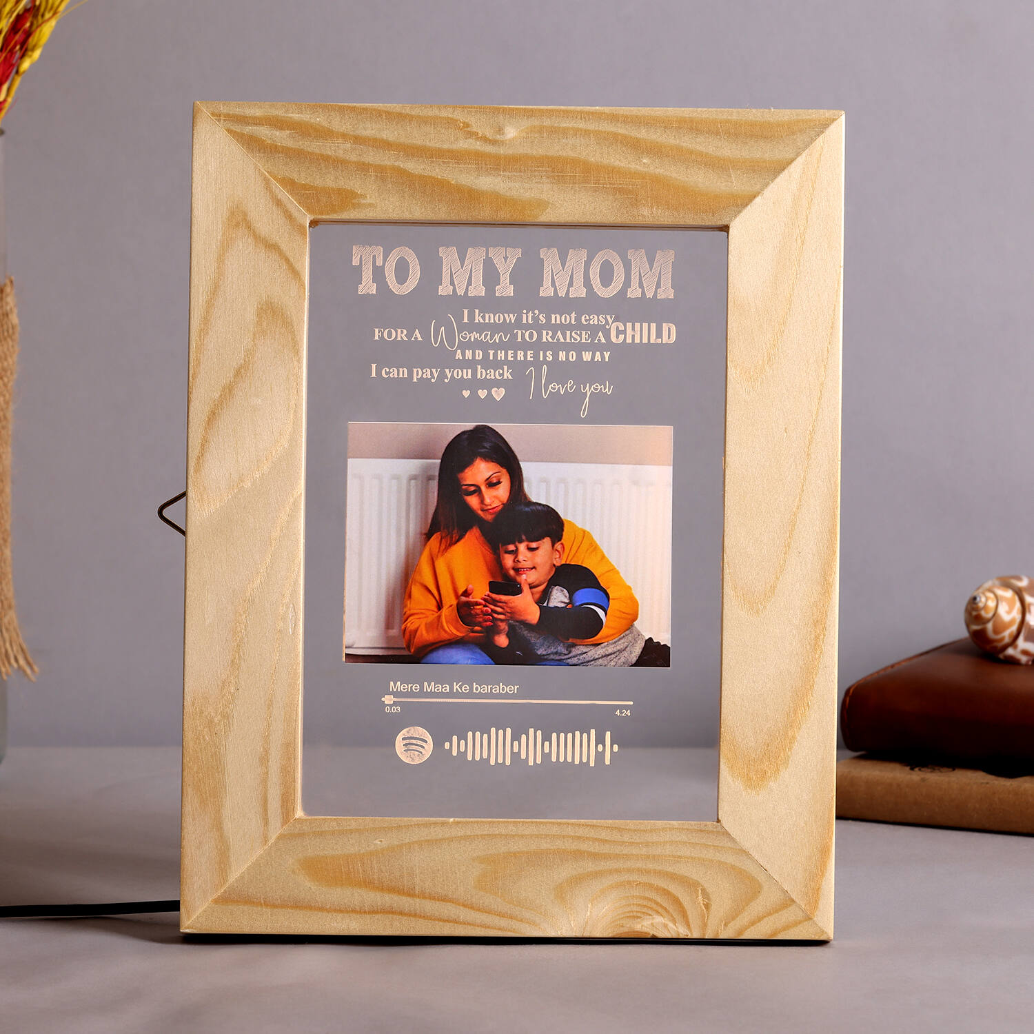 Personalized Led Photo Frame to My Mom |