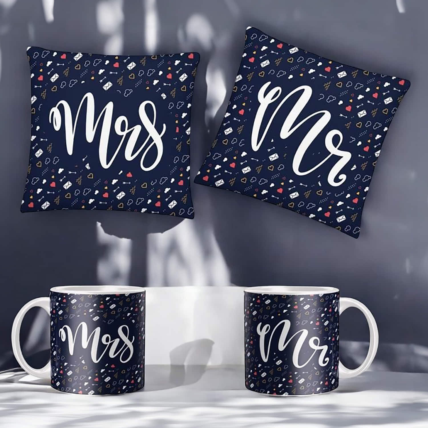 Valentine Mr and Mrs Mug Set |