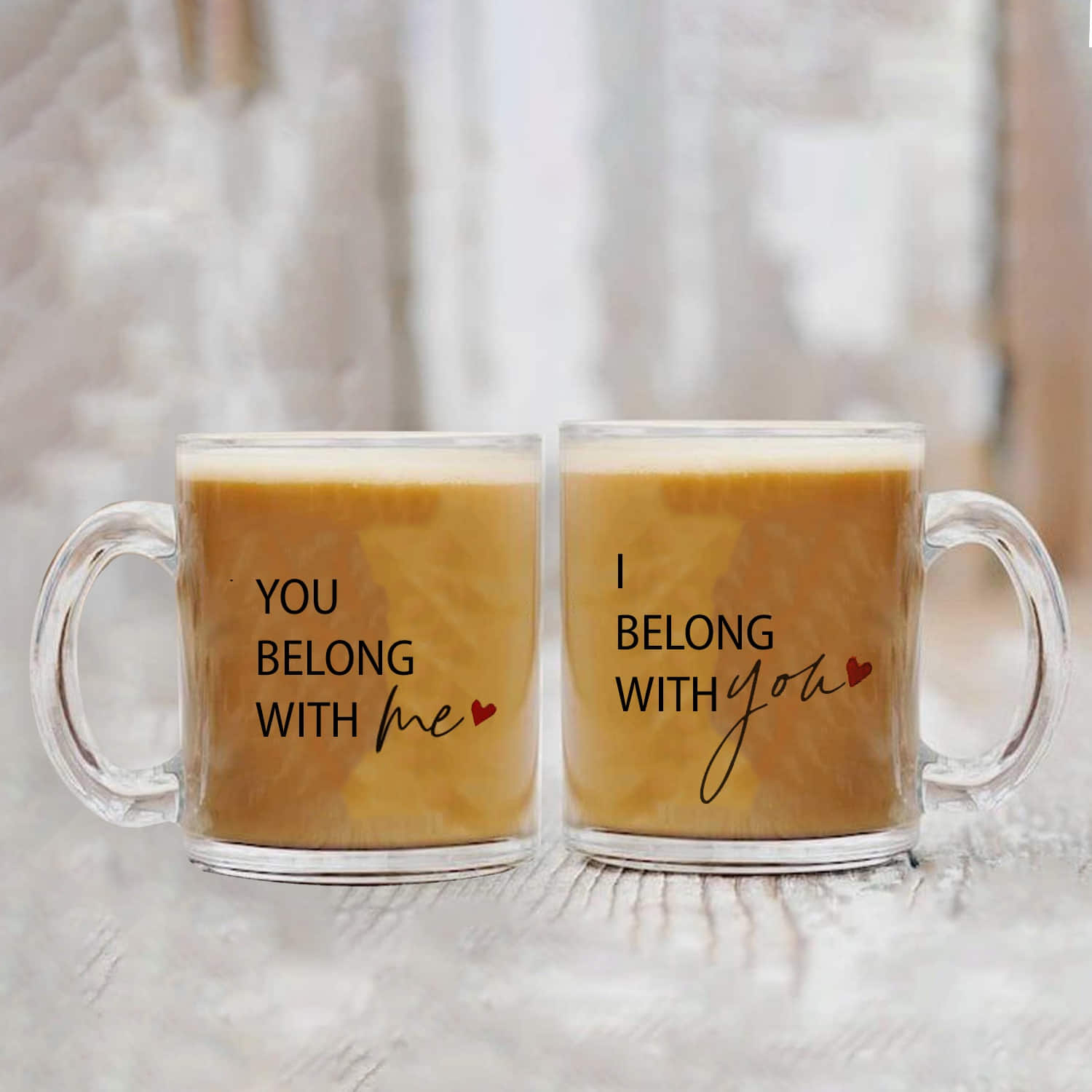 Being Together Glass Mugs Combo |