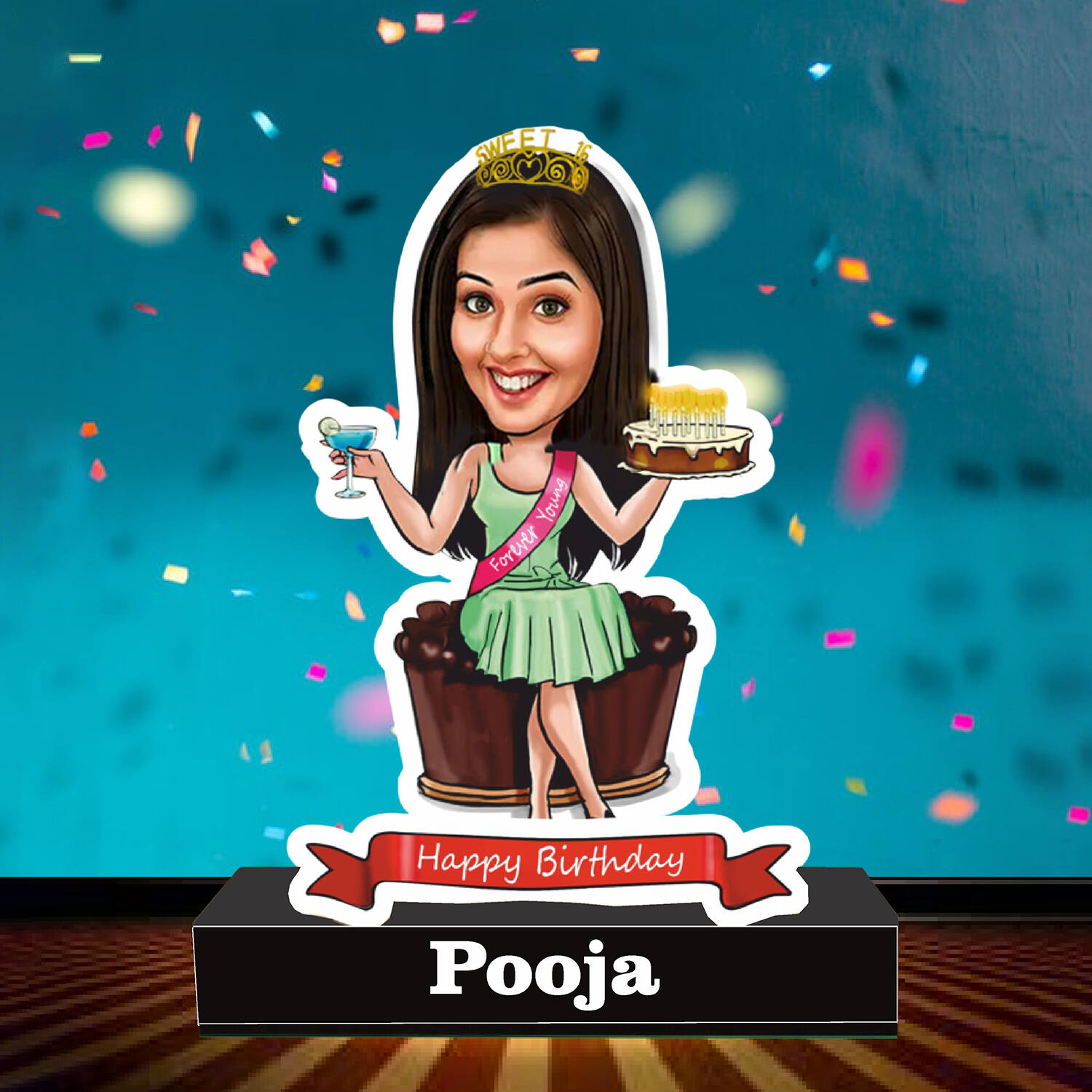 Enchanting Expressions Caricature For a Girl |