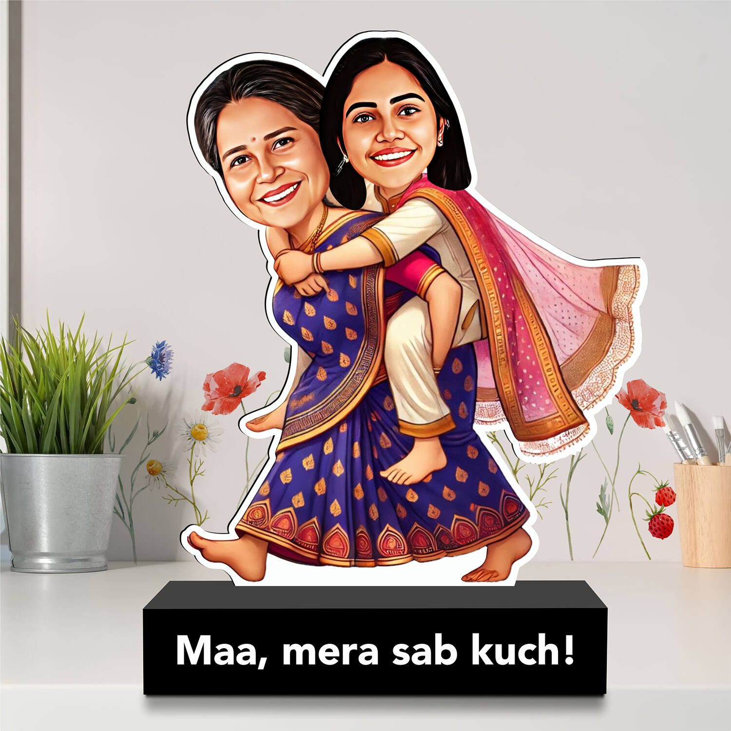 Personalised Maa Mera Sabkuch Keepsake |