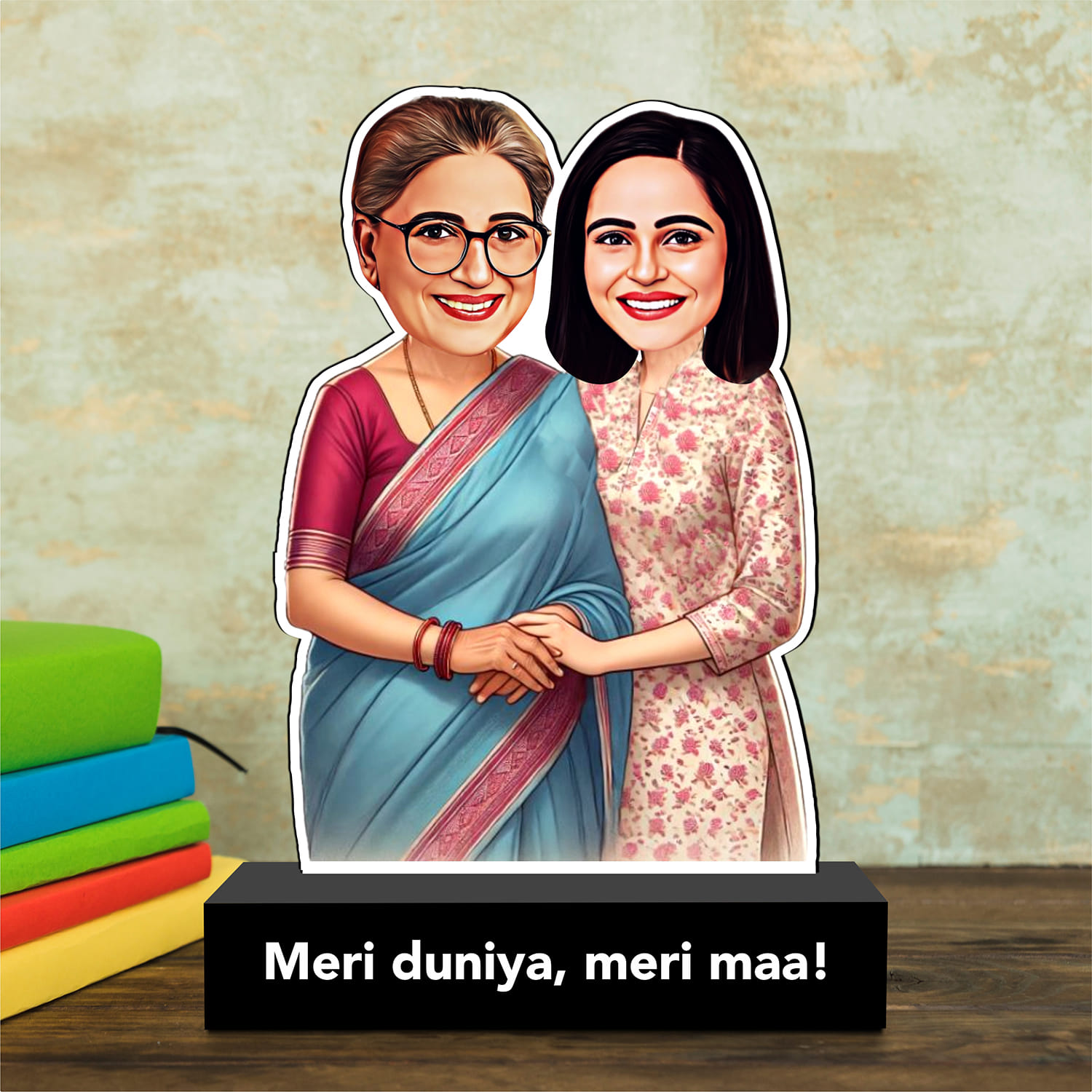 Personalised Meri Duniya Meri Maa Caricature |