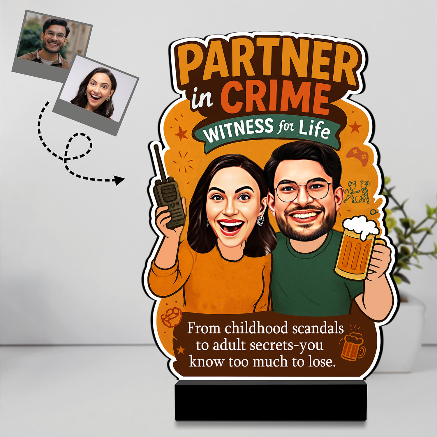 Personalized Parterner In Crime Frame |