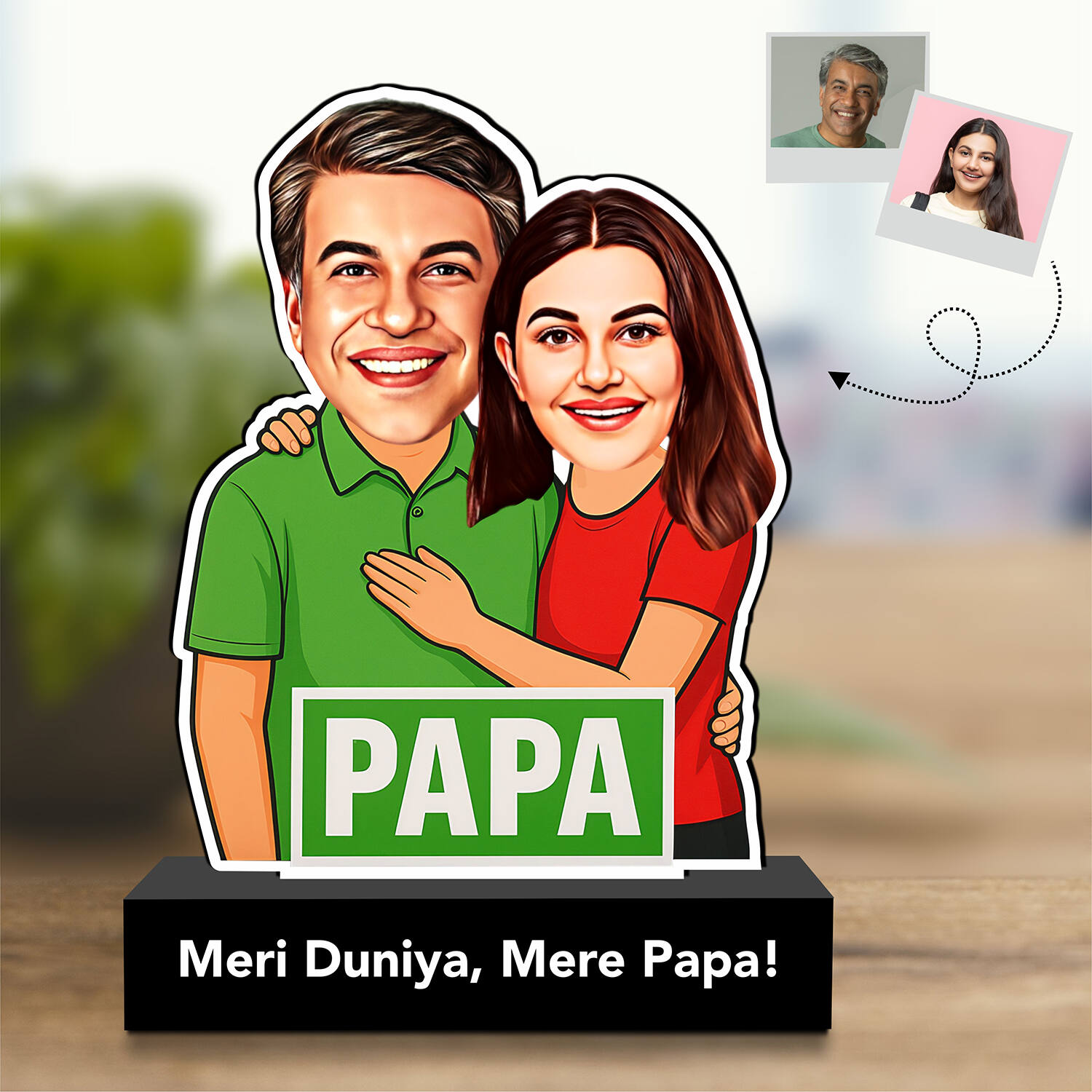 Personalized Caricature Gift for Dad From Daughter |