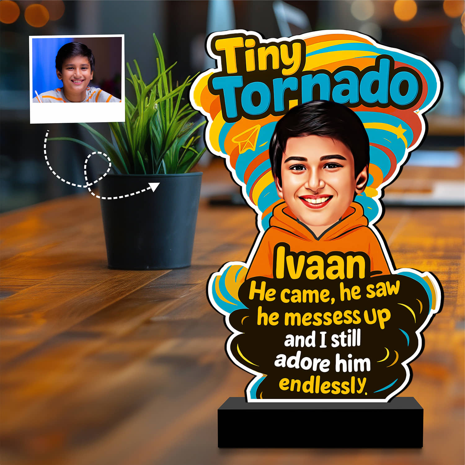 Personalized Tiny Tornado Frame |