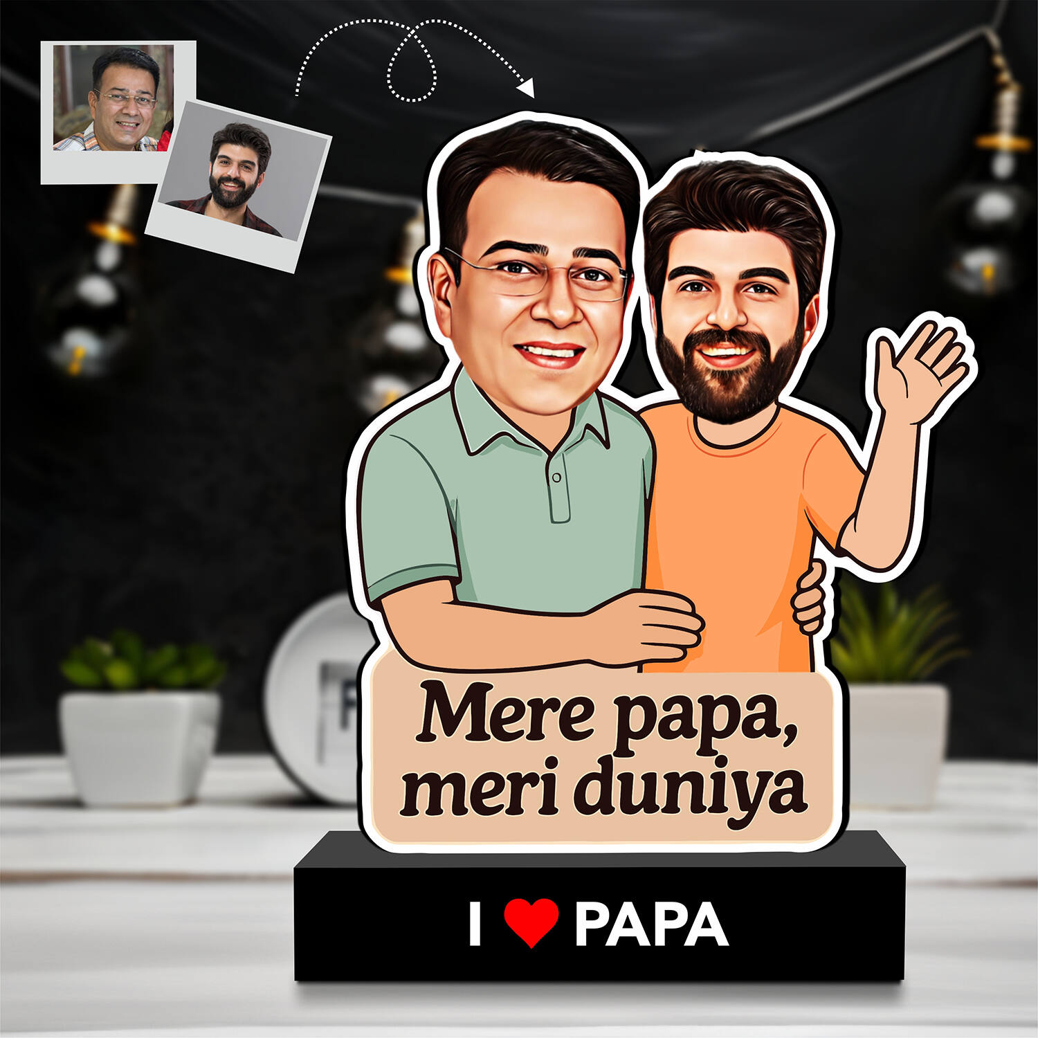 Personalized Caricature Gift for Dad From Son |