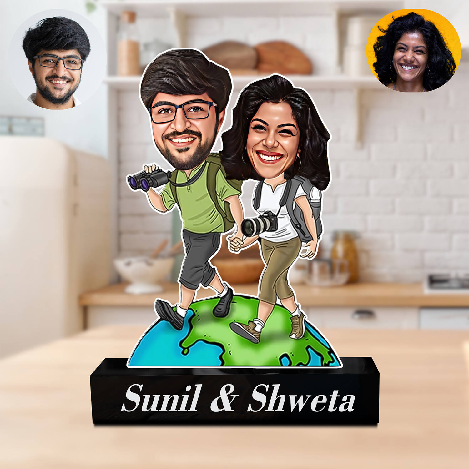 Personalized Valentines Day Romantic Caricature |
