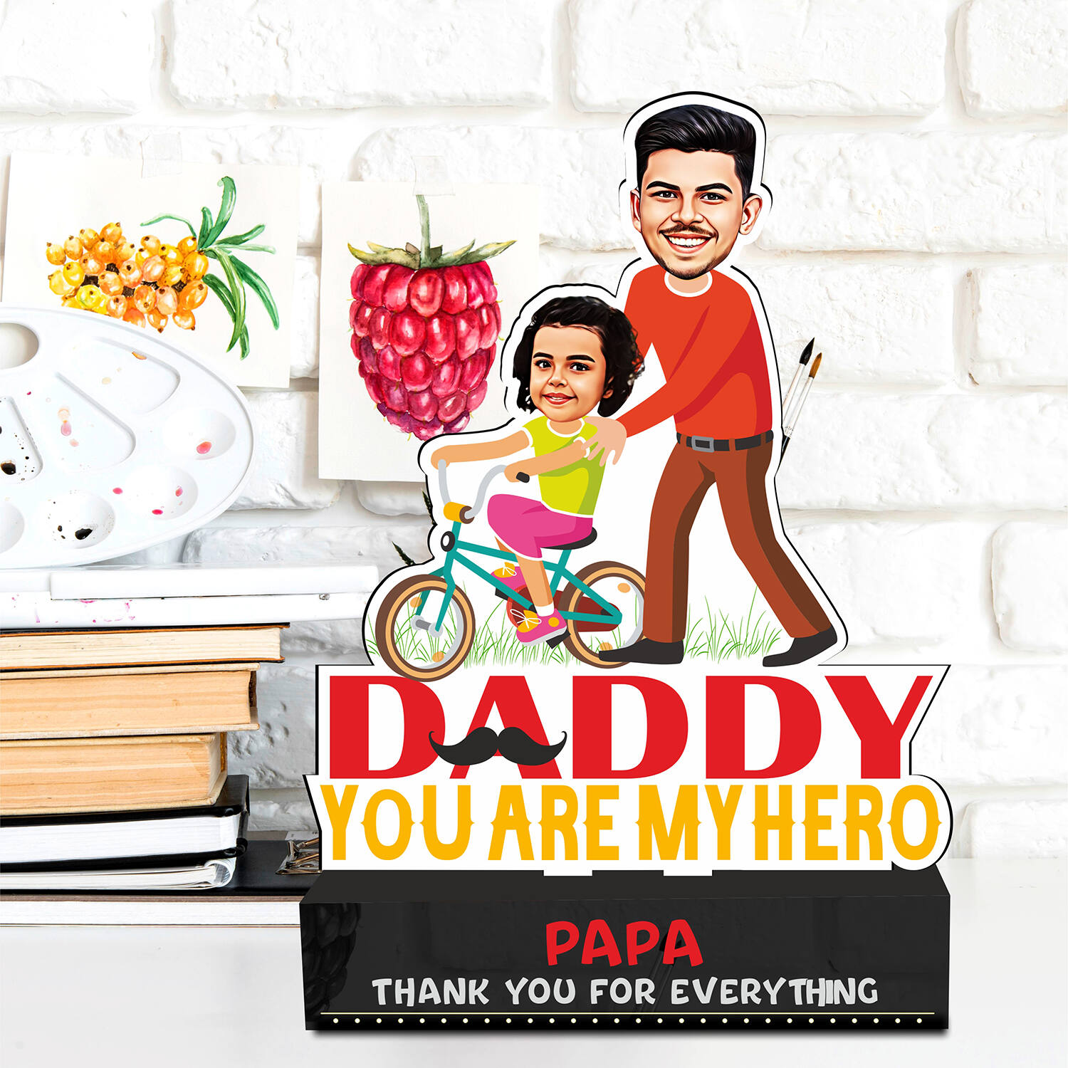 Personalised My Hero Daddy Caricature |