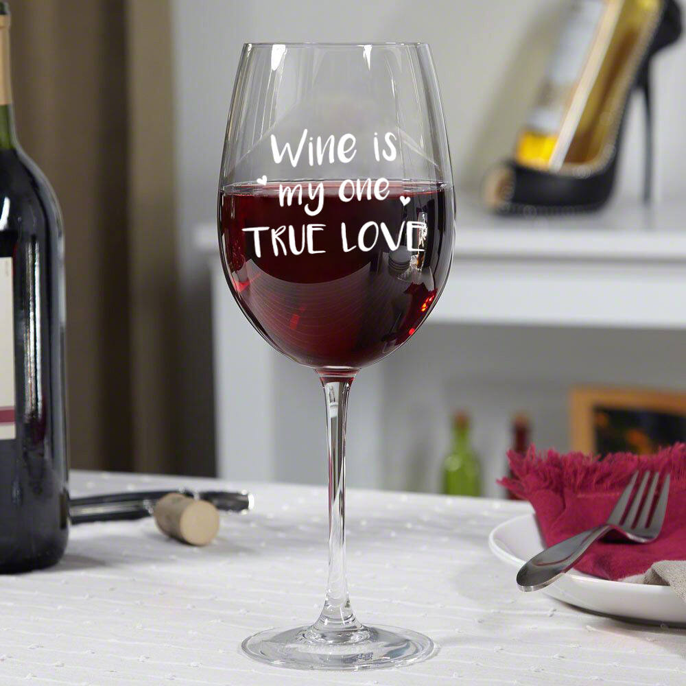 True Love Wine Glass |