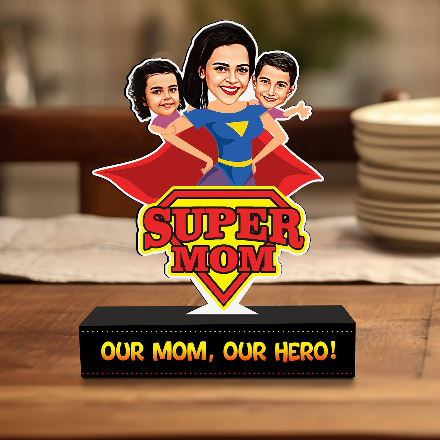 Personalised Super Mom Heroic Caricature |