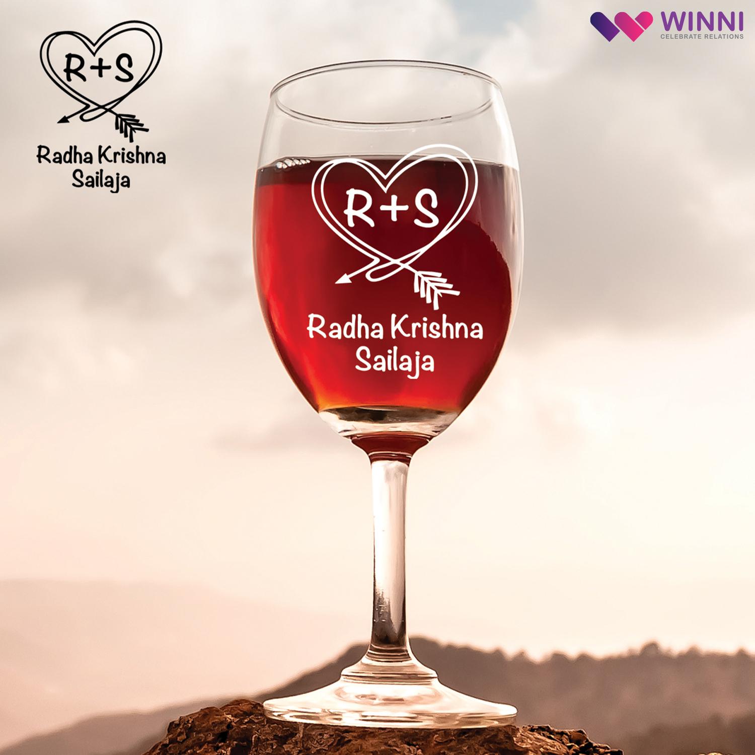Cute Personalized Wine Glass |