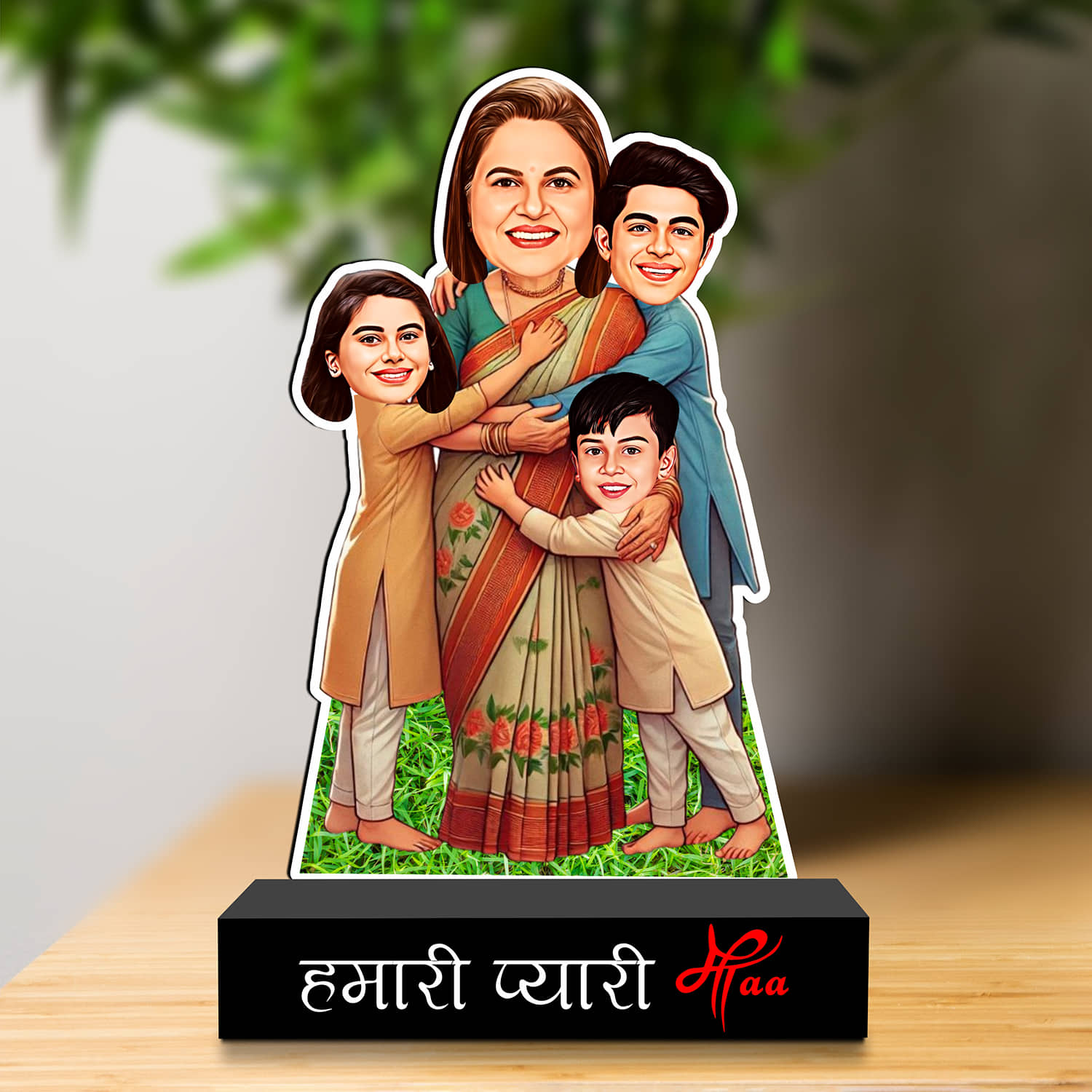 Personalized Pyaari Maa Caricature Gift |