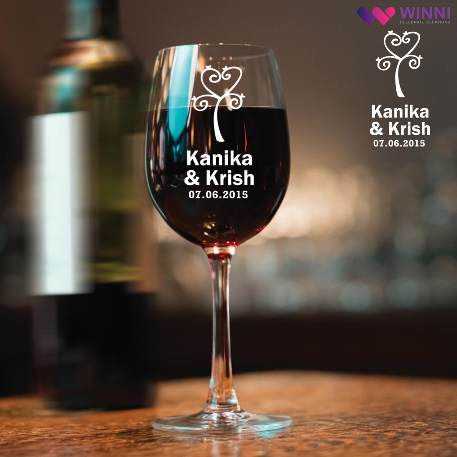 Adorable Personalized Wine Glass |