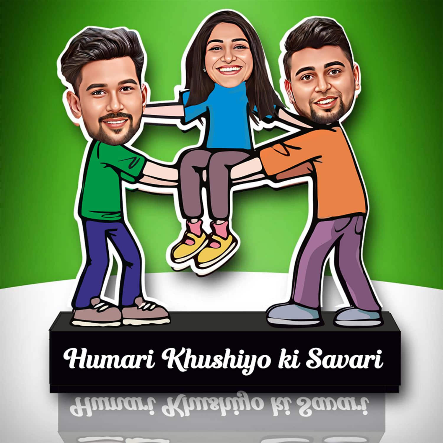 Personalised Khushiyo Ki Sawari Caricature |