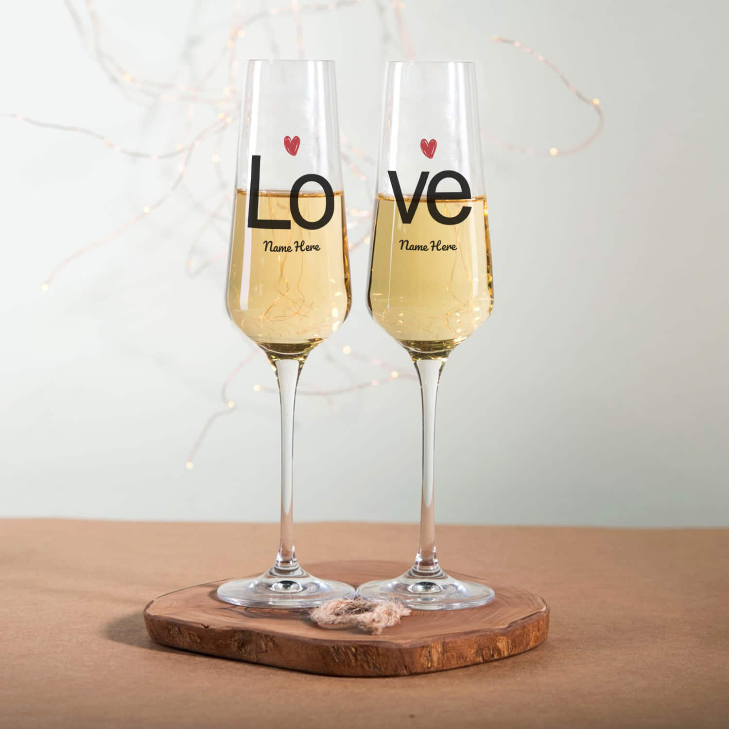 Love Champagne Glasses |