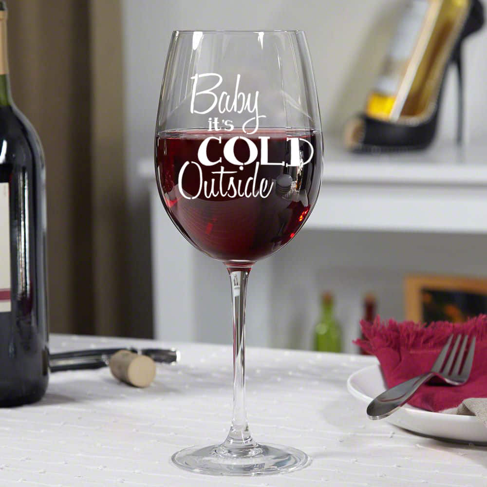 Delicate Personalized Wine Glass |