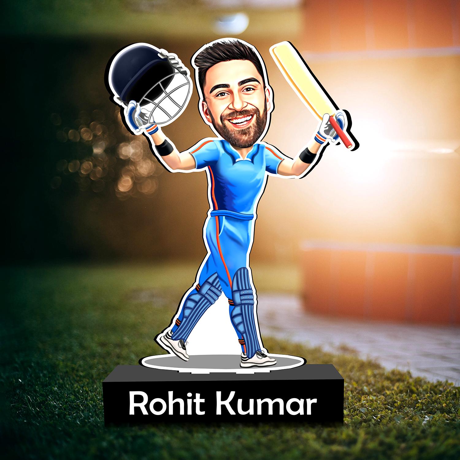 Cricket Champion Personalized Caricature |