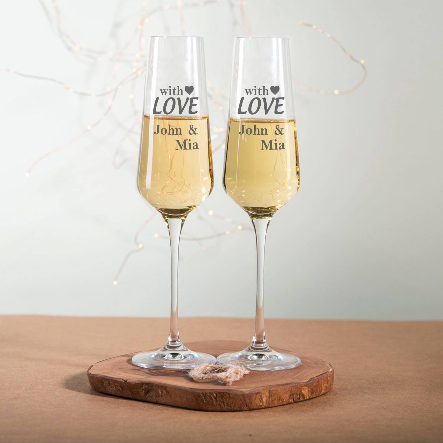 Love Champagne Glass |