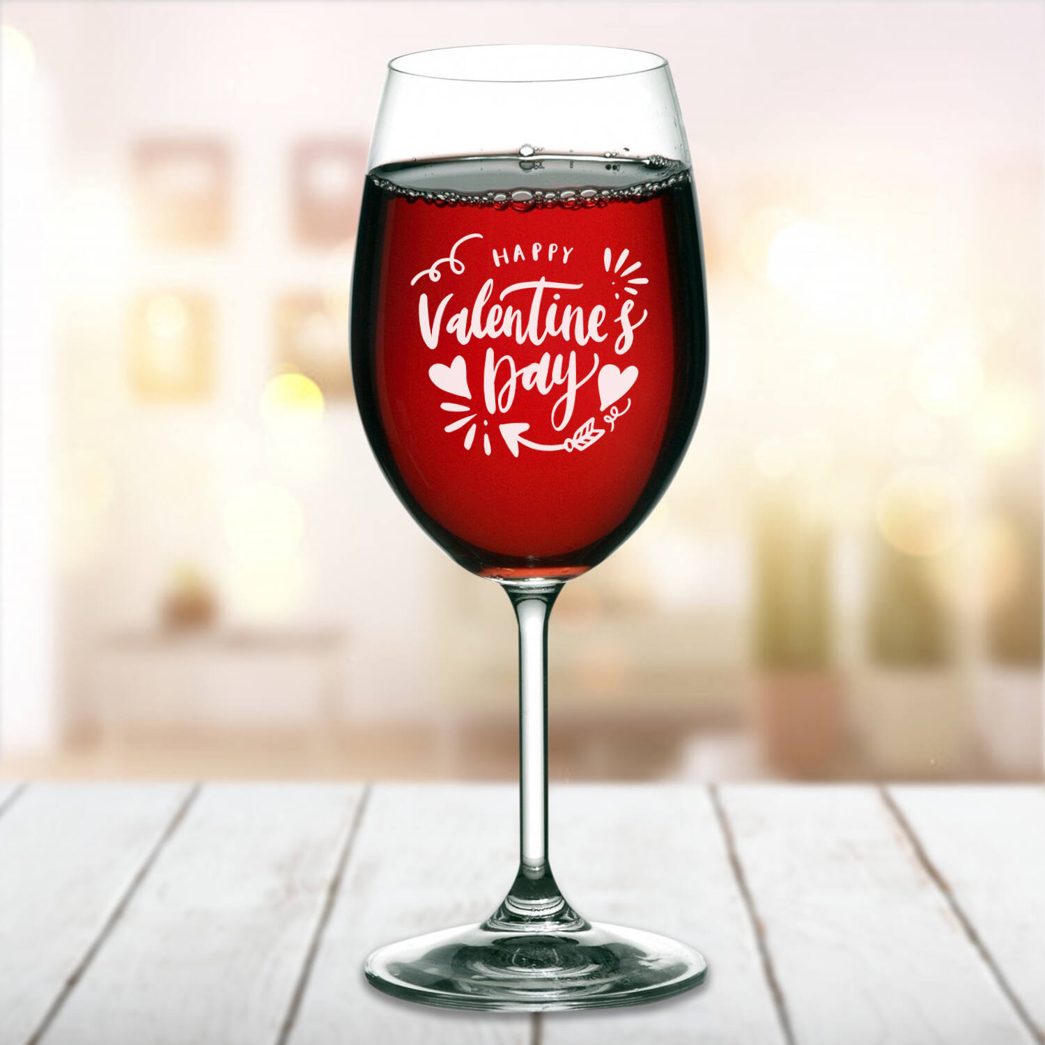 Happy Valentine Glass |