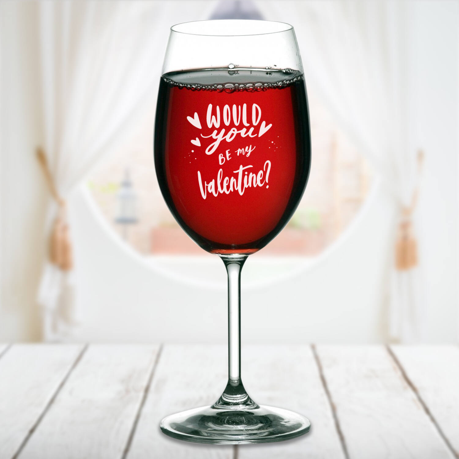 Valentine Wine Glass |
