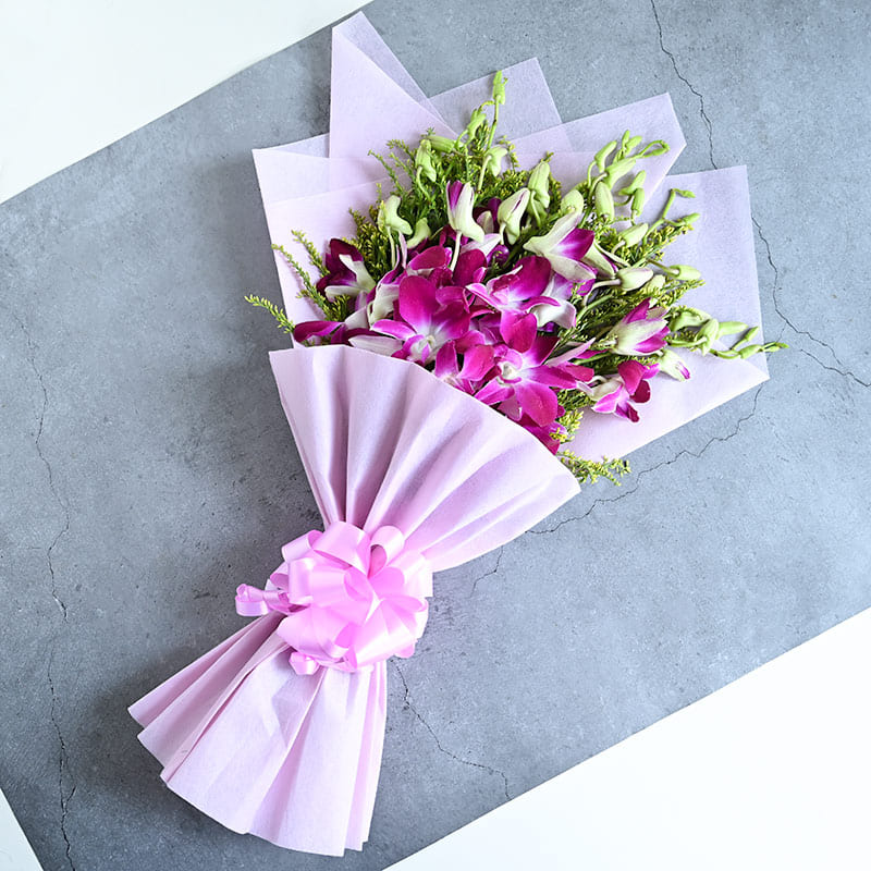 Buy Heart Winning Orchids Bouquet From  |
