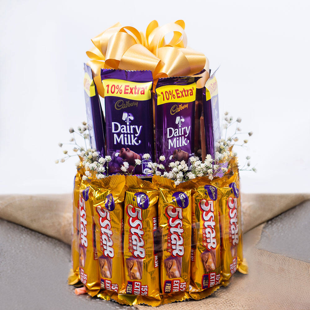 Two Layer Assorted Chocolate Arrangement |