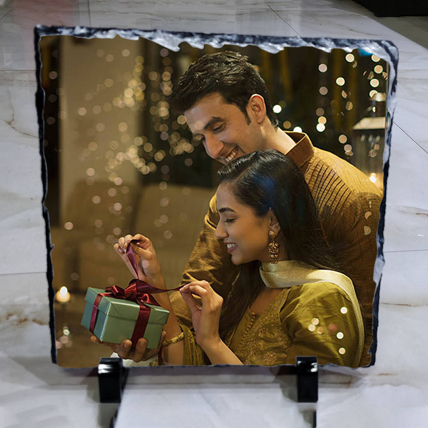 Personalized Square Rock Slate |