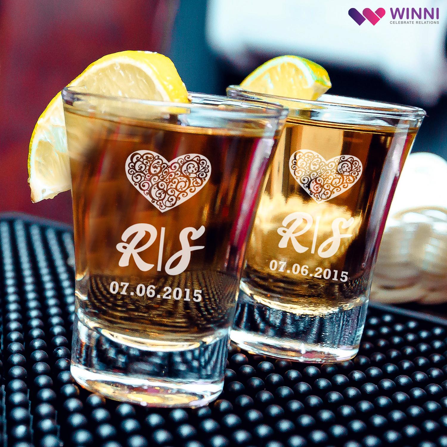 Love Attraction Whiskey Glasses |