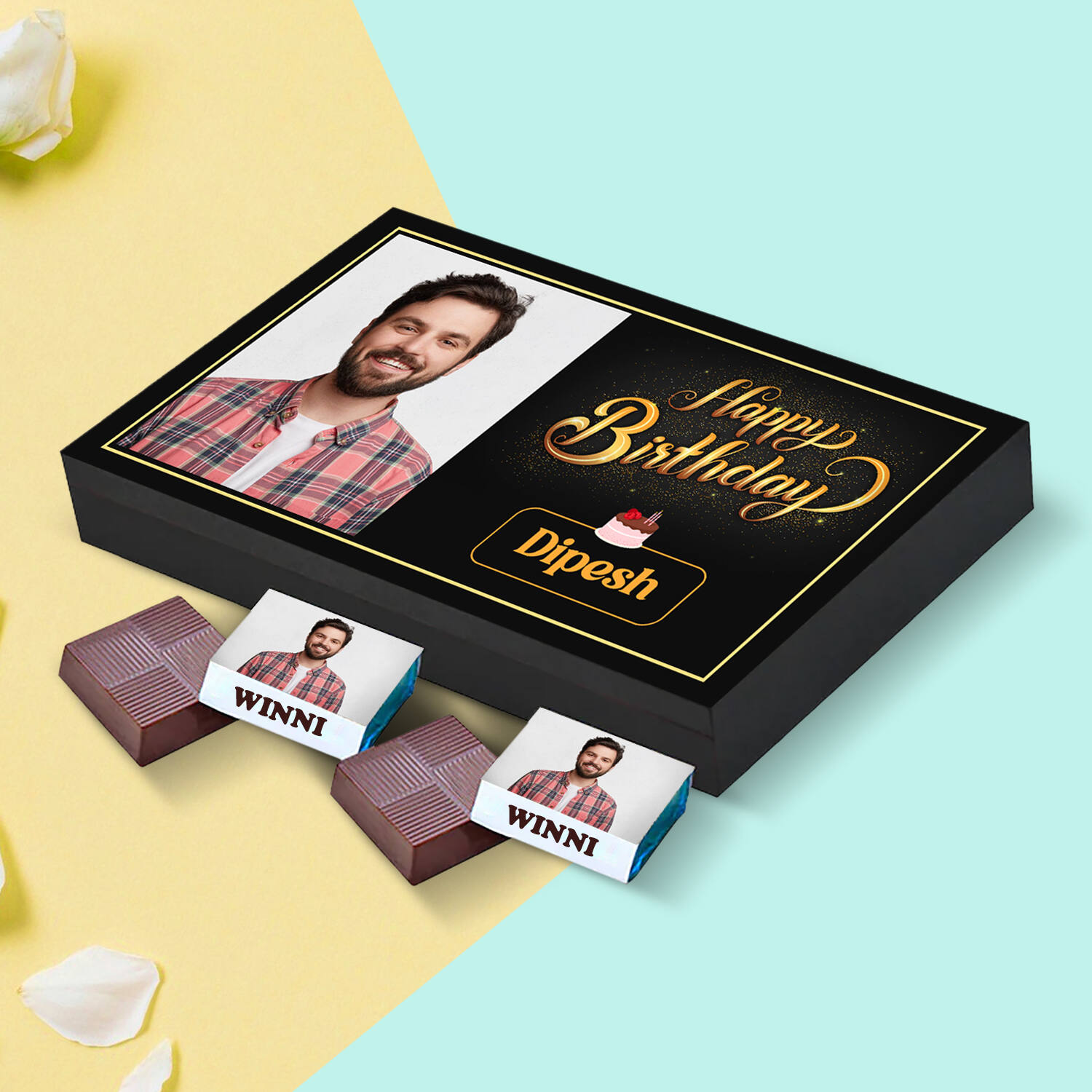 Happy Birthday Personalized Chocolates 12pcs Box |