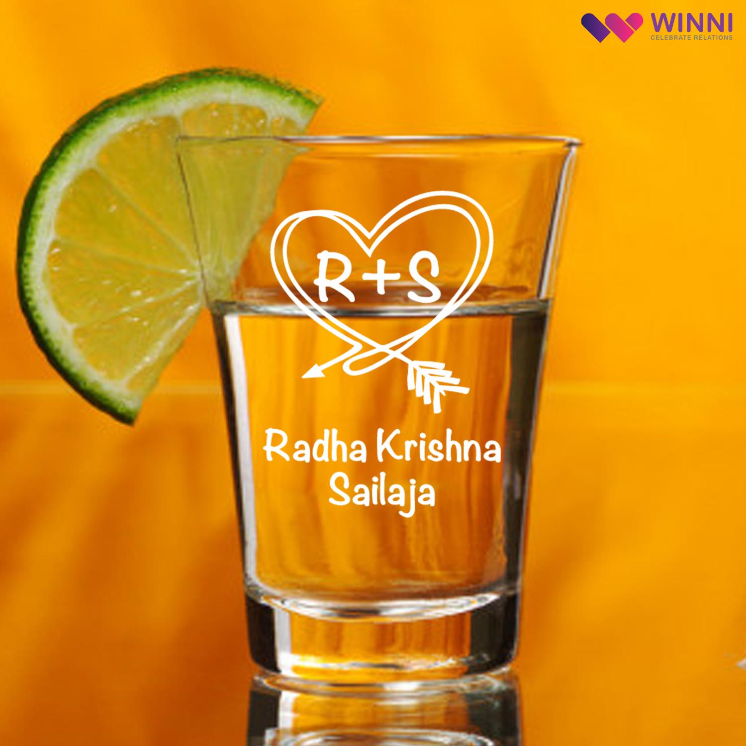 Lovely Personalized Whiskey Glasses |