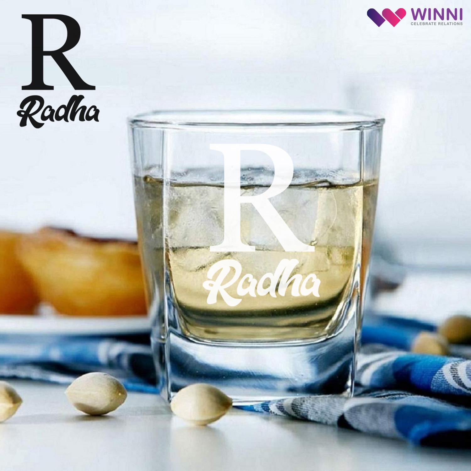 For The Girl Of Your Dreams Whiskey Glass Personalized |