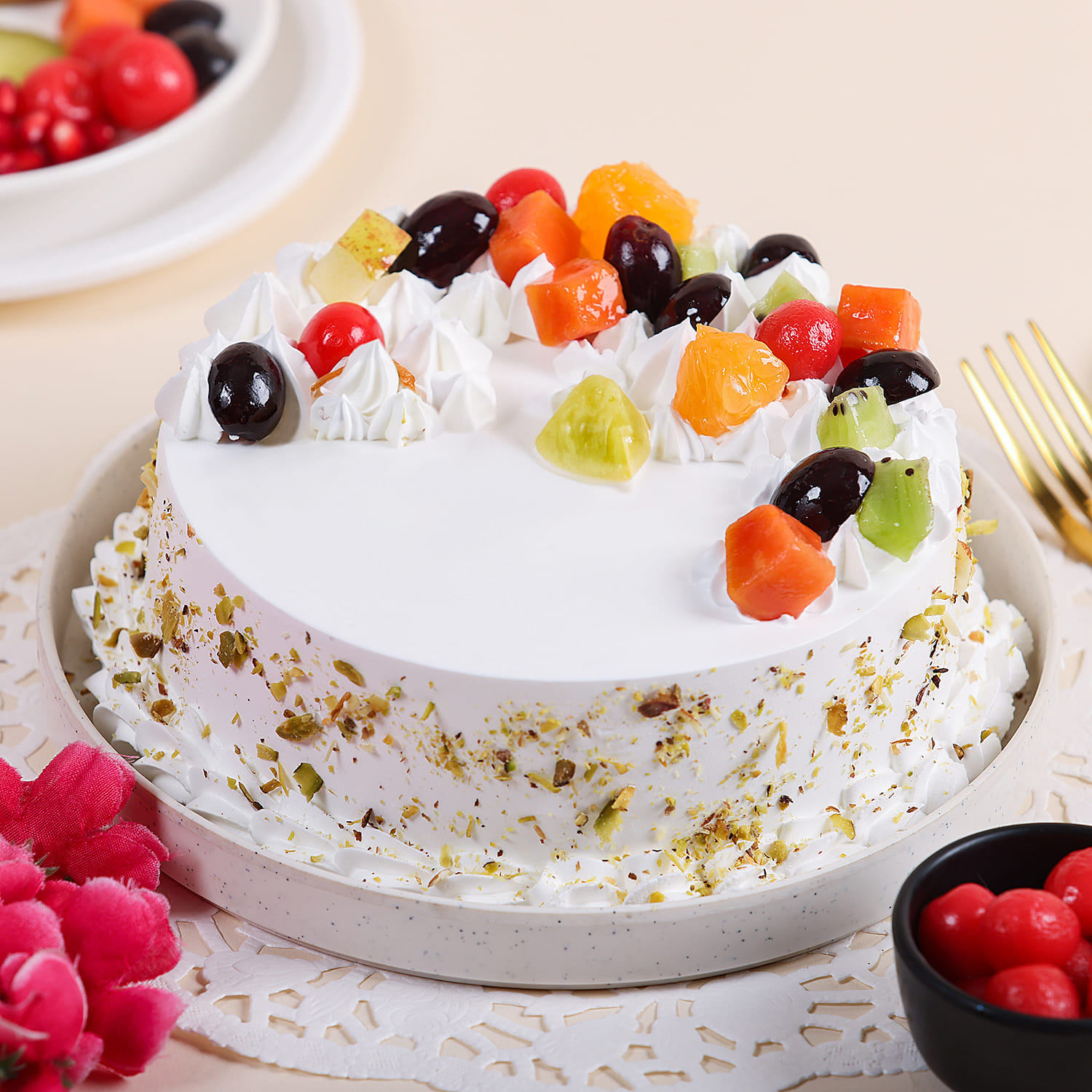 Vanilla Fruit Cake |